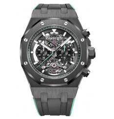 Audemars Piguet Royal Oak Tourbillon Chronograph Openworked Green 26343CE.OO.D002CA.03 Replica