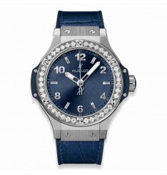 Replica Hublot Big Bang Steel Blue Diamonds 38mm 361.SX.7170.LR.1204