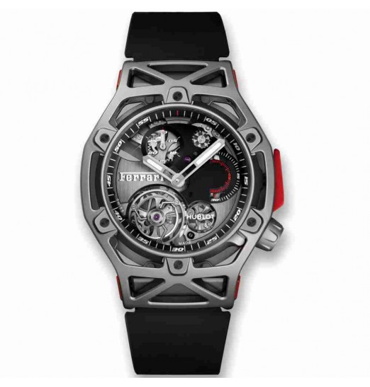 Hublot Techframe Ferrari Tourbillon Chronograph Titanium 45mm 408.NI.0123.RX