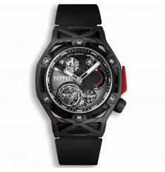 Hublot Techframe Ferrari Tourbillon Chronograph Carbon 45mm 408.QU.0123.RX replica