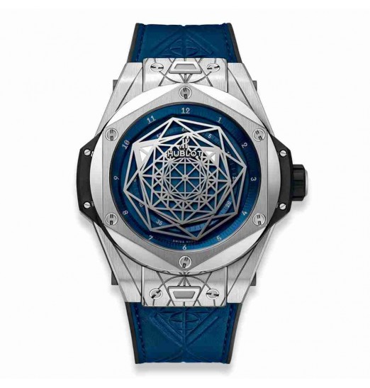 Replica Hublot Big Bang Sang Bleu Titanium Blue 45mm 415.NX.7179.VR.MXM18