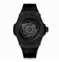 Replica Hublot Big Bang Sang Bleu All Black Pav&eacute 39mm 465.CS.1114.VR.1700.MXM18