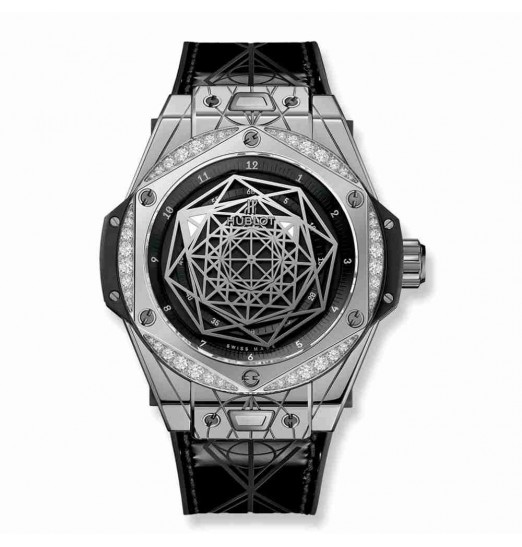 Hublot Big Bang Sang Bleu Steel Diamonds 39mm 465.SS.1117.VR.1204.MXM17 replica