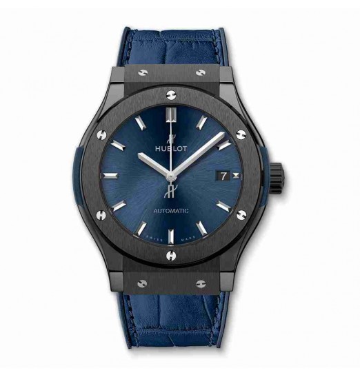 Hublot Classic Fusion Ceramic Blue 45mm 511.CM.7170.LR watch replica