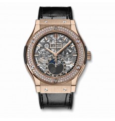 Replica Hublot Classic Fusion Aerofusion Moonphase King Gold Diamonds 45mm 517.OX.0180.LR.1104