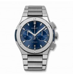 Hublot Classic Fusion Blue Chronograph Titanium Bracelet 45mm 520.NX.7170.NX watch replica