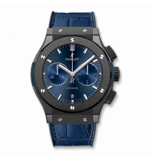 Hublot Classic Fusion Ceramic Blue Chronograph 45mm 521.CM.7170.LR replica