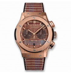 Replica Hublot Classic Fusion Chronograph Italia Independent Prince-De-Galles King Gold 45mm 521.OX.2709.NR.ITI18