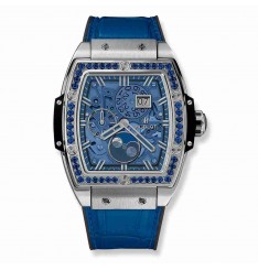 Hublot Spirit Of Big Bang Moonphase Titanium Dark Blue 42mm 647.NX.5171.LR.1201 Replica