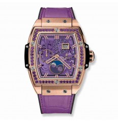 Replica Hublot Spirit Of Big Bang Moonphase King Gold Purple 42mm 647.OX.4781.LR.1205