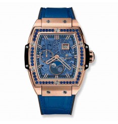 Replica Hublot Spirit Of Big Bang Moonphase King Gold Dark Blue 42mm 647.OX.5181.LR.1201