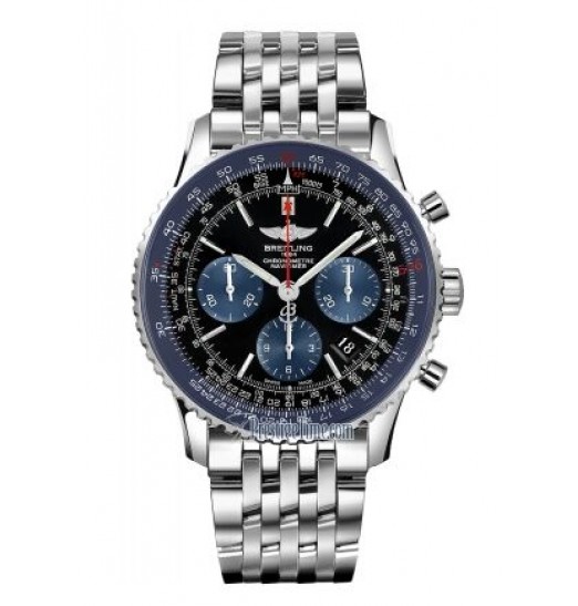 Replica Breitling Navitimer 01 Limited Blue Edition Stainless Steel Mens AB012116/BE09