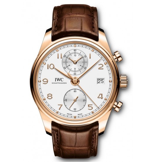 IWC Portugieser Silver Dial Automatic Mens Chronograph IW390301 replica