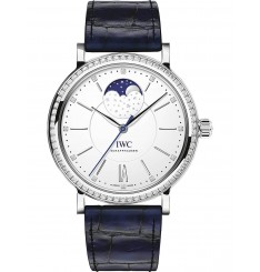 IWC Portofino Automatic Silver Diamond Dial Mens IW459008 replica