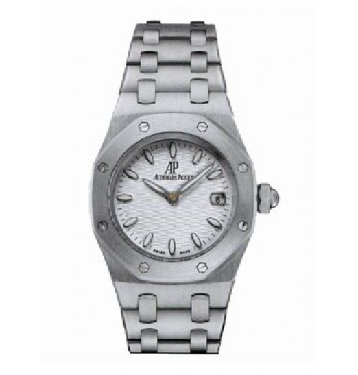 Audemars Piguet Royal Oak Silver Dial Stainless Steel Ladies 67600ST.OO.1210ST.01 fake watch