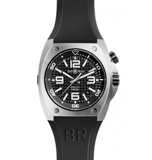 Bell & Ross Automatic 44mm Mens BR 02-92 STEEL FIBER replica watch