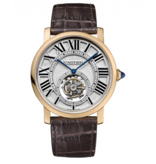 Replica Cartier Rotonde de Cartier Flying Tourbillon Watch W1556215