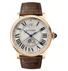 Replica Cartier Rotonde Large Date Second Time Zone Automatic Watch W1556220