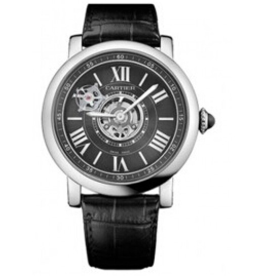 Replica Cartier Rotonde de Cartier Astrotourbillon Carbon Crystal Watch 47 mm W1556221