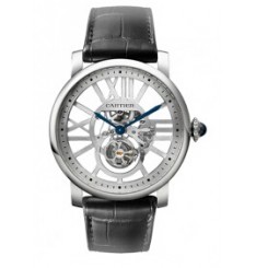 Replica Cartier Rotonde de Cartier Skeleton Flying Tourbillon Watch W1580031