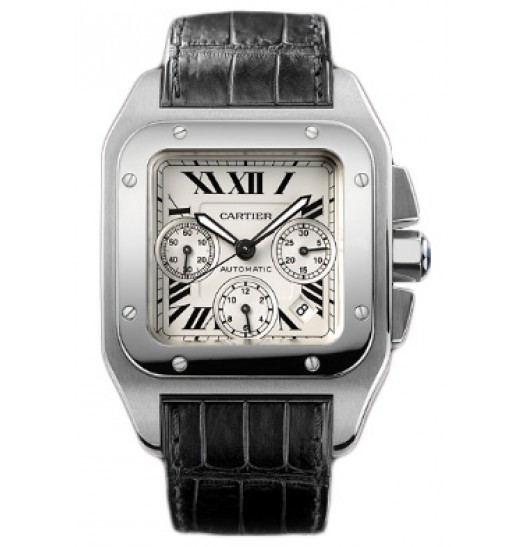 Replica Cartier Santos 100 Chronograph Mens Watch W20090X8