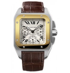 Replica Cartier Santos 100 Chronograph Mens Watch W20091X7