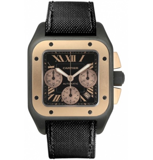 Replica Cartier Santos 100 Chronograph Mens Watch W2020004