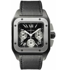 Replica Cartier Santos 100 Chronograph Mens Watch W2020005