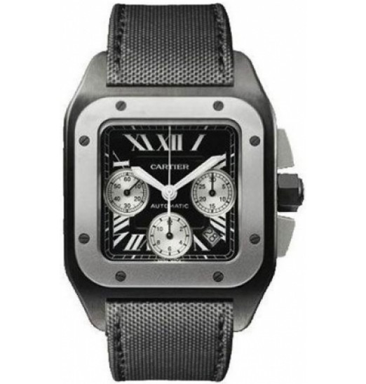 Replica Cartier Santos 100 Chronograph Mens Watch W2020005