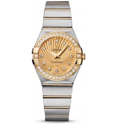 Replica Omega Constellation Brushed Quarz Small 123.25.27.60.58.001